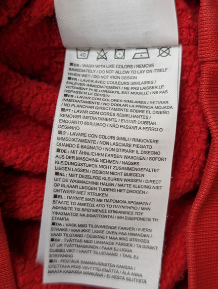 Sweat à Capuche NIKE Homme XL Rouge Logo Brodé DROITE Rare Hoodie Vintage