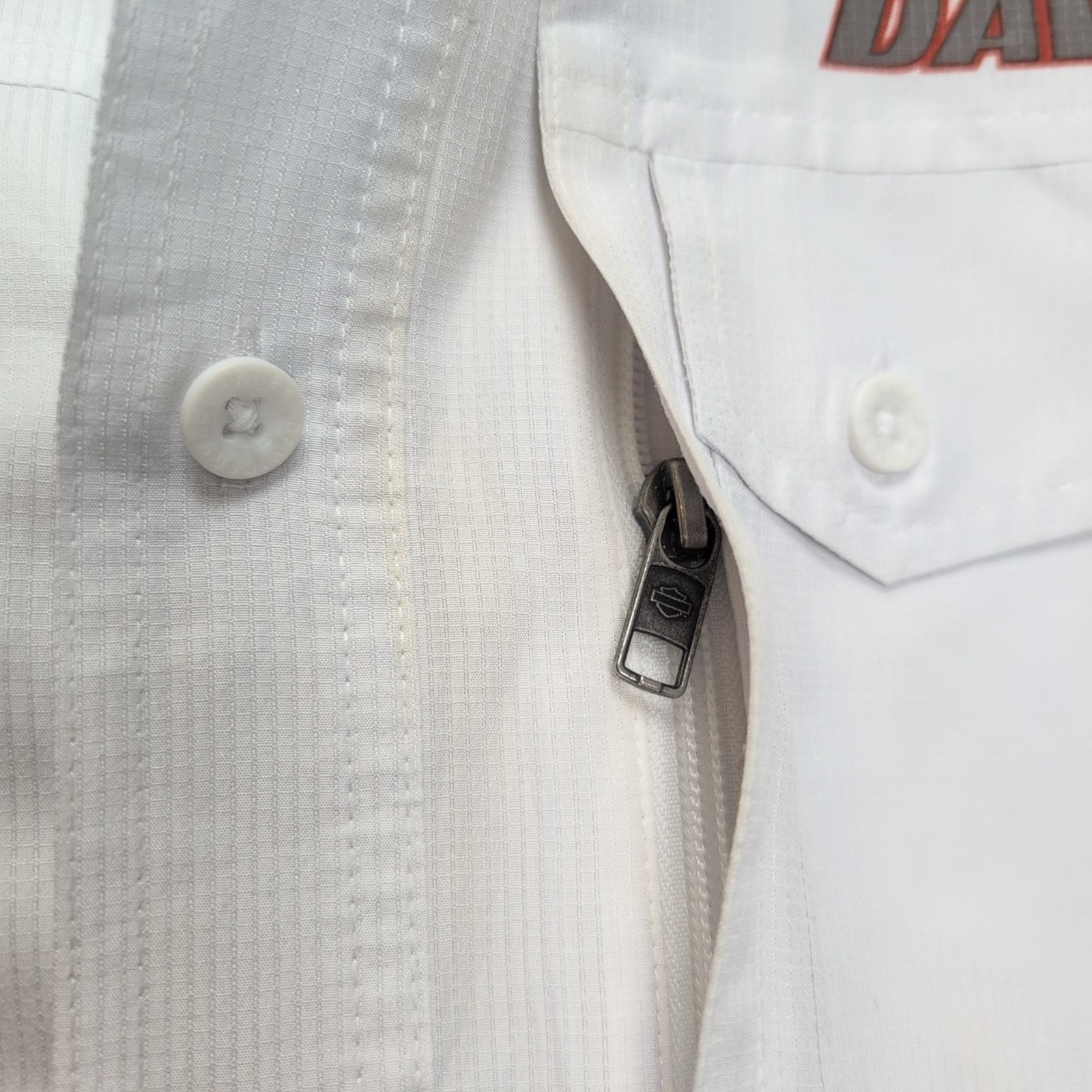 Harley Davidson Chemise Blanche Manches Longues Homme Taille L Ventilée