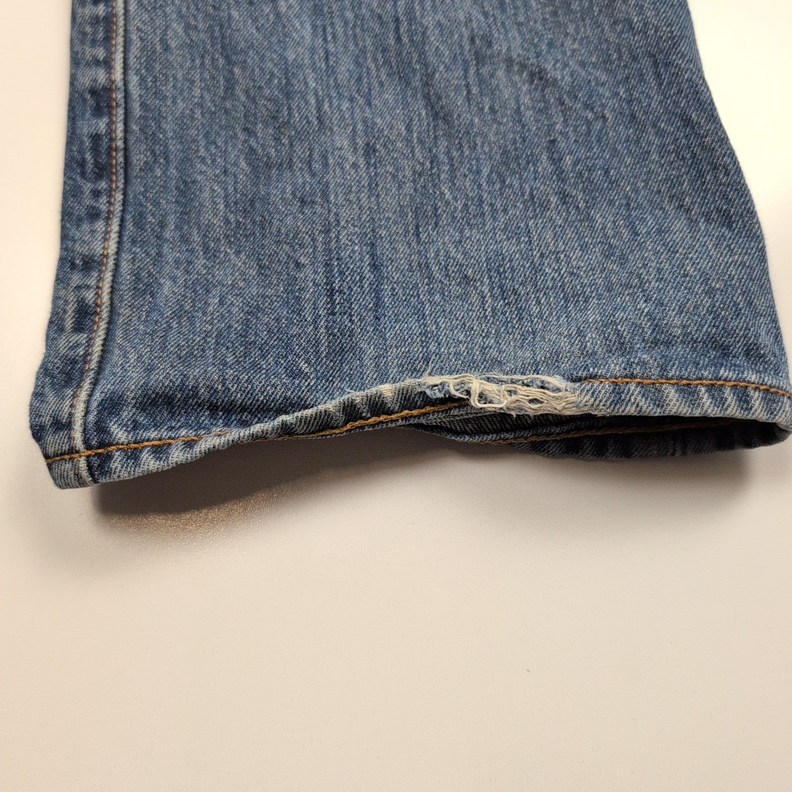 Levi’s 501 Jean Homme W36 L36 Bleu Foncé Vintage Pantalon Bouton