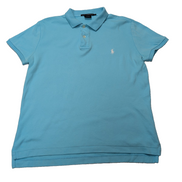 Polo manches courtes Polo Ralph Lauren Sport femme L bleu turquoise Slim Fit