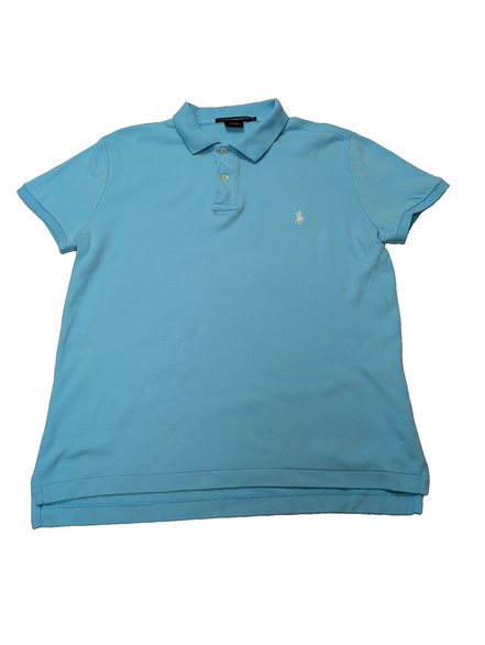 Polo manches courtes Polo Ralph Lauren Sport femme L bleu turquoise Slim Fit