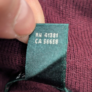 Pull Lauren Ralph Lauren Femme XS Bordeaux Col Bénitier Coton Modal