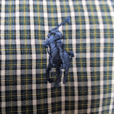 Chemise Ralph Lauren Yarmouth M L Kaki Carreaux Manches Courtes