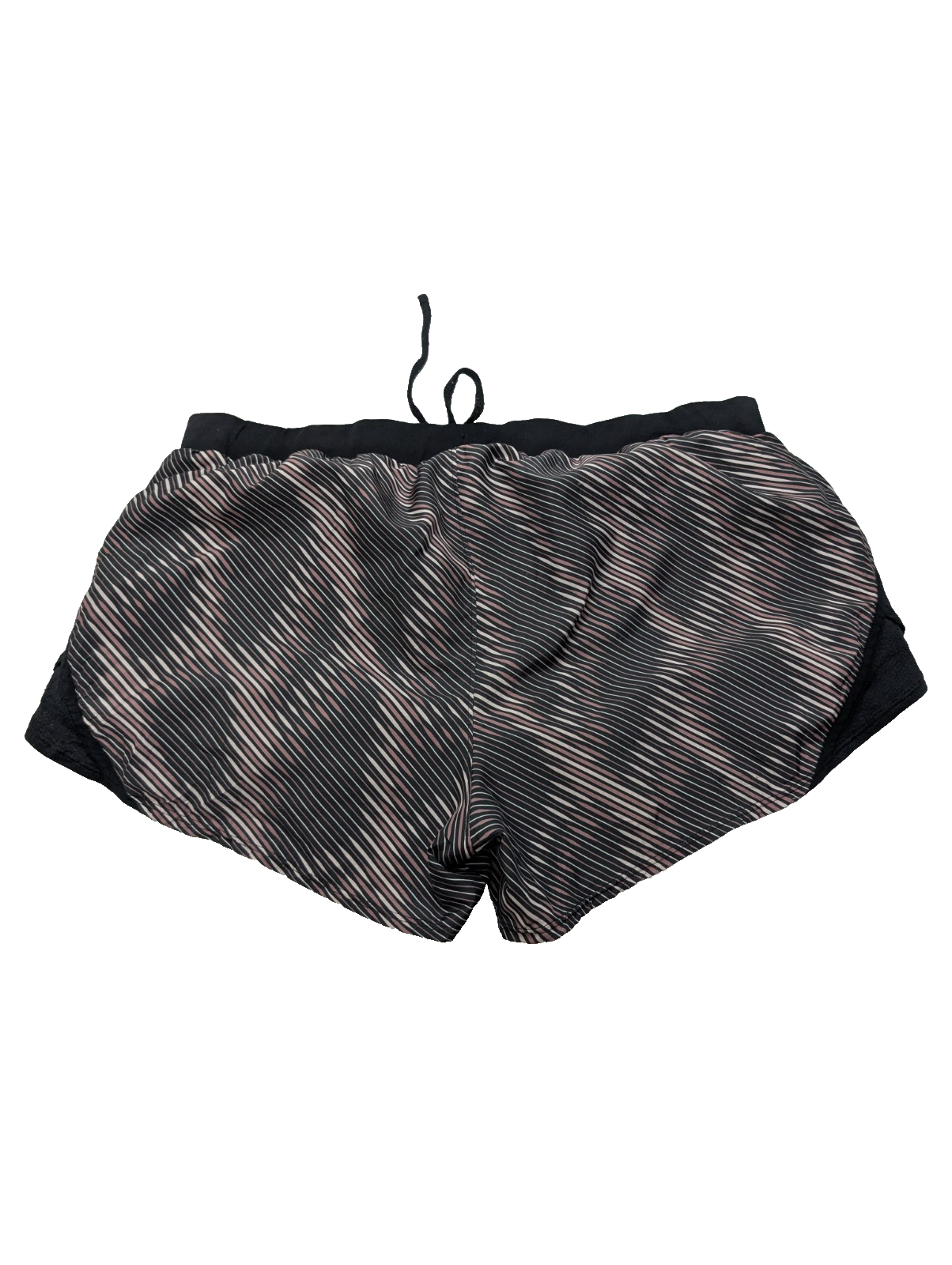 Short Under Armour HeatGear Rayé Noir & Marron - Femme Taille L