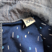 Chemise Tom Tailor Bleu Marine Motif Coton Manches Longues Taille XXL