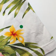Chemise Hawaïenne RJC XL Floral Blanc 100% Coton Boutons RJC Ltd Hawaii