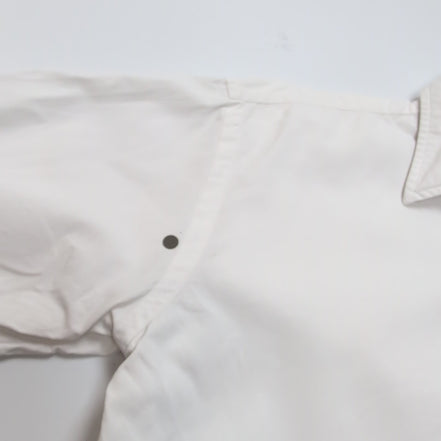 Chemise Ralph Lauren Taille S Blanc Uni 100% Coton Logo Bleu Marine