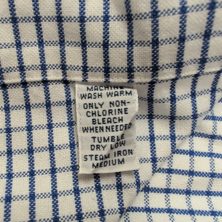 Chemise Ralph Lauren Taille M Classic Fit Bleue Carreaux Oxford Manches Courtes