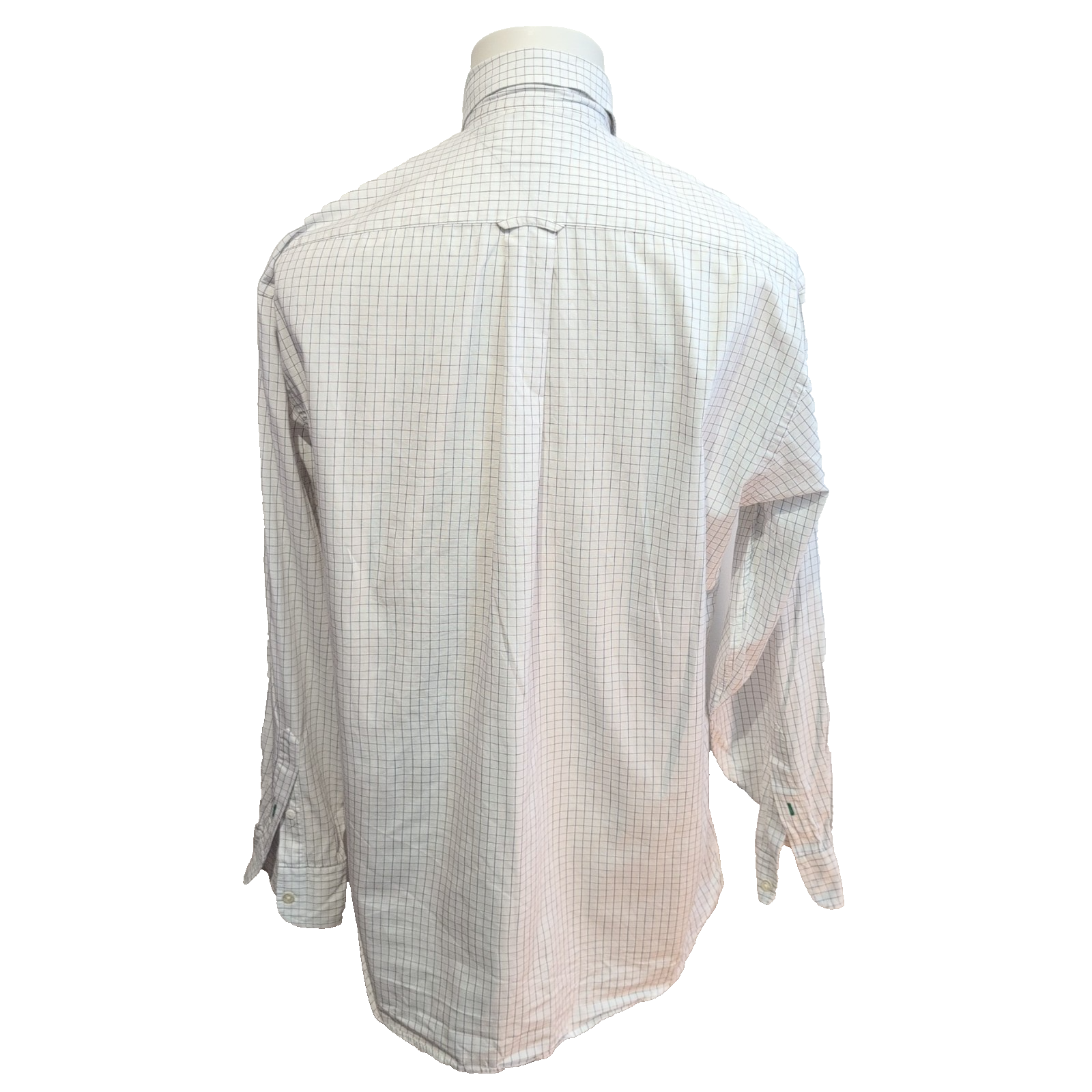 Chemise Tommy Hilfiger Homme Taille M Blanche petits Carreaux Col Pression