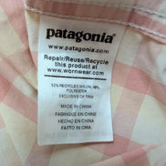 Chemise Patagonia XL Saumon Crème Carreaux Nylon Recyclé Poches Zip