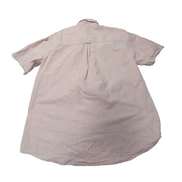 Chemise CHAPS à rayures rouge manches courtes taille XL #110e