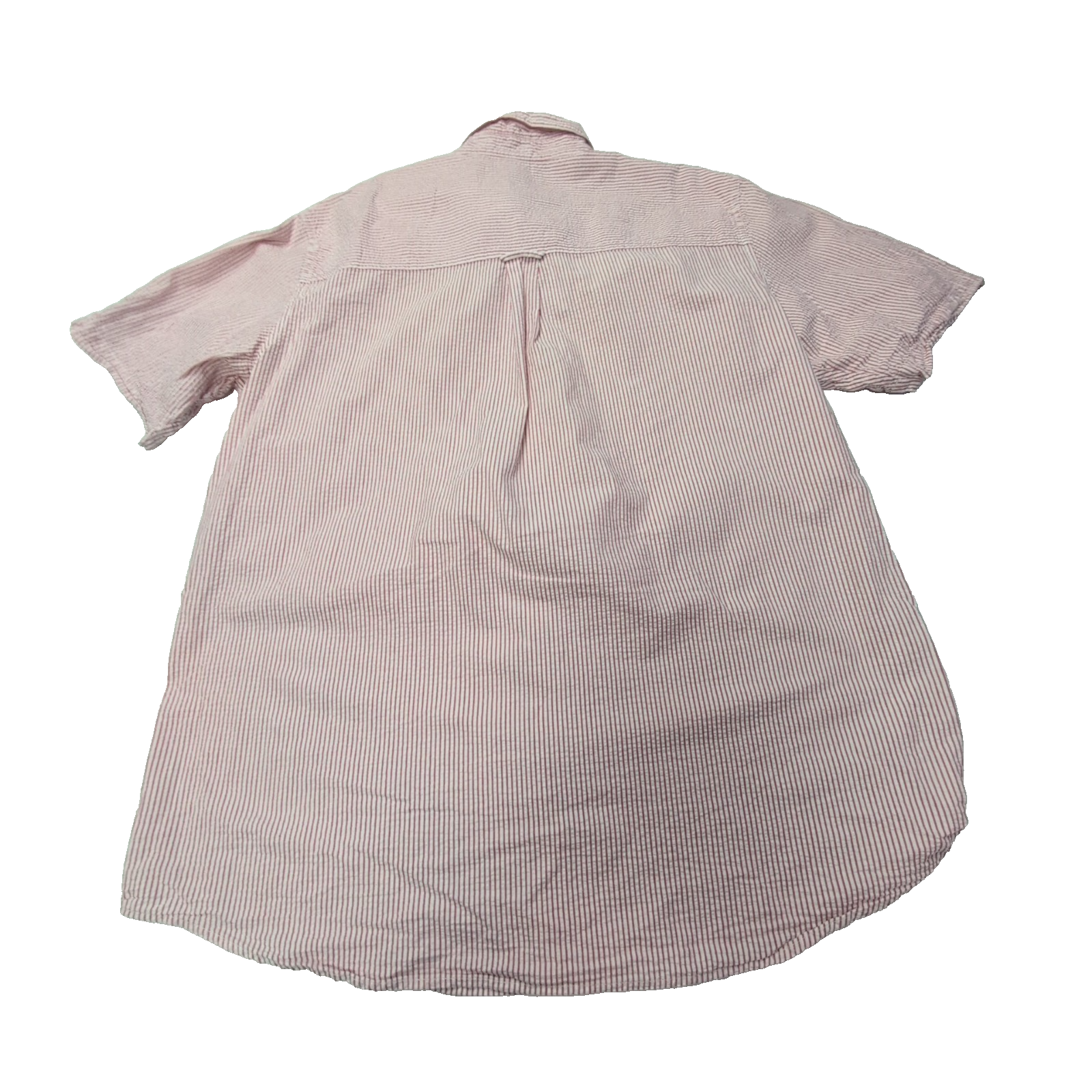 Chemise CHAPS à rayures rouge manches courtes taille XL #110e