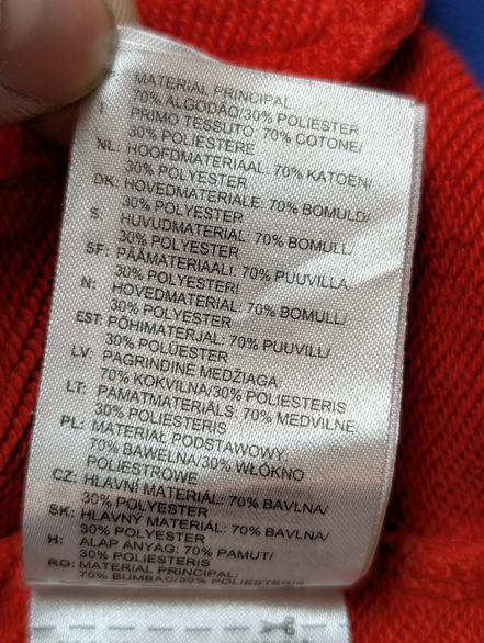 Sweat à Capuche NIKE Homme Femme M Rouge Col Zippé Poches Zippées Sport