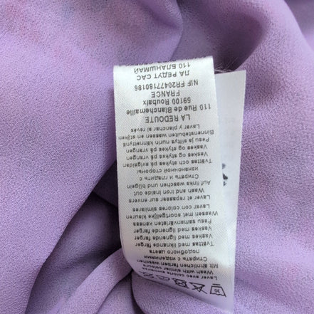 Haut Femme La Redoute Taille 40 Fleuri Rose Rouge Asymétrique Volants Neuf