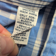 Chemise Ralph Lauren Blake M Bleu Blanc Carreaux Manches Courtes