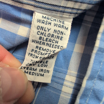 Chemise Ralph Lauren Blake M Bleu Blanc Carreaux Manches Courtes