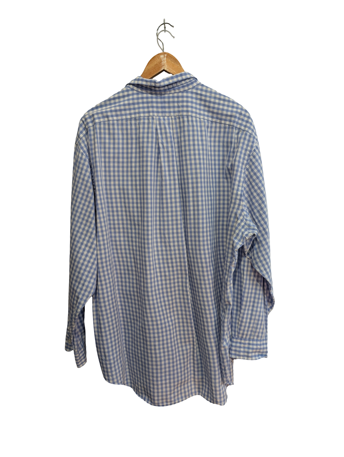 Chemise Ralph Lauren bleu ciel petits carreaux taille XL #2511