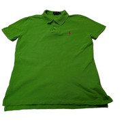 Polo manches courtes Polo Ralph Lauren femme L vert logo rose Skinny Fit