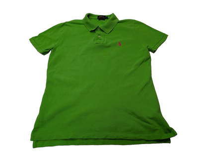 Polo manches courtes Polo Ralph Lauren femme L vert logo rose Skinny Fit