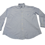 Chemise Chaps manches longues bleu uni taille M #238msch