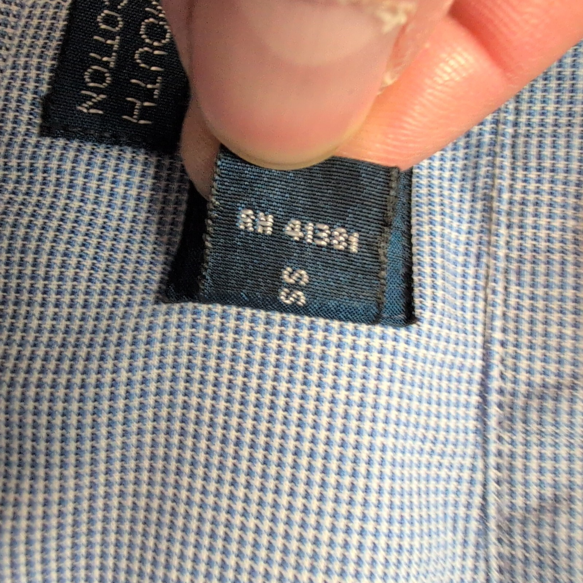 Chemise Ralph Lauren Yarmouth XL Bleu Microcarreaux Manches Courtes