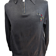 Pull Paul & Shark Yachting Vintage Bleu Marine Foncé Col Zippé - Taille M
