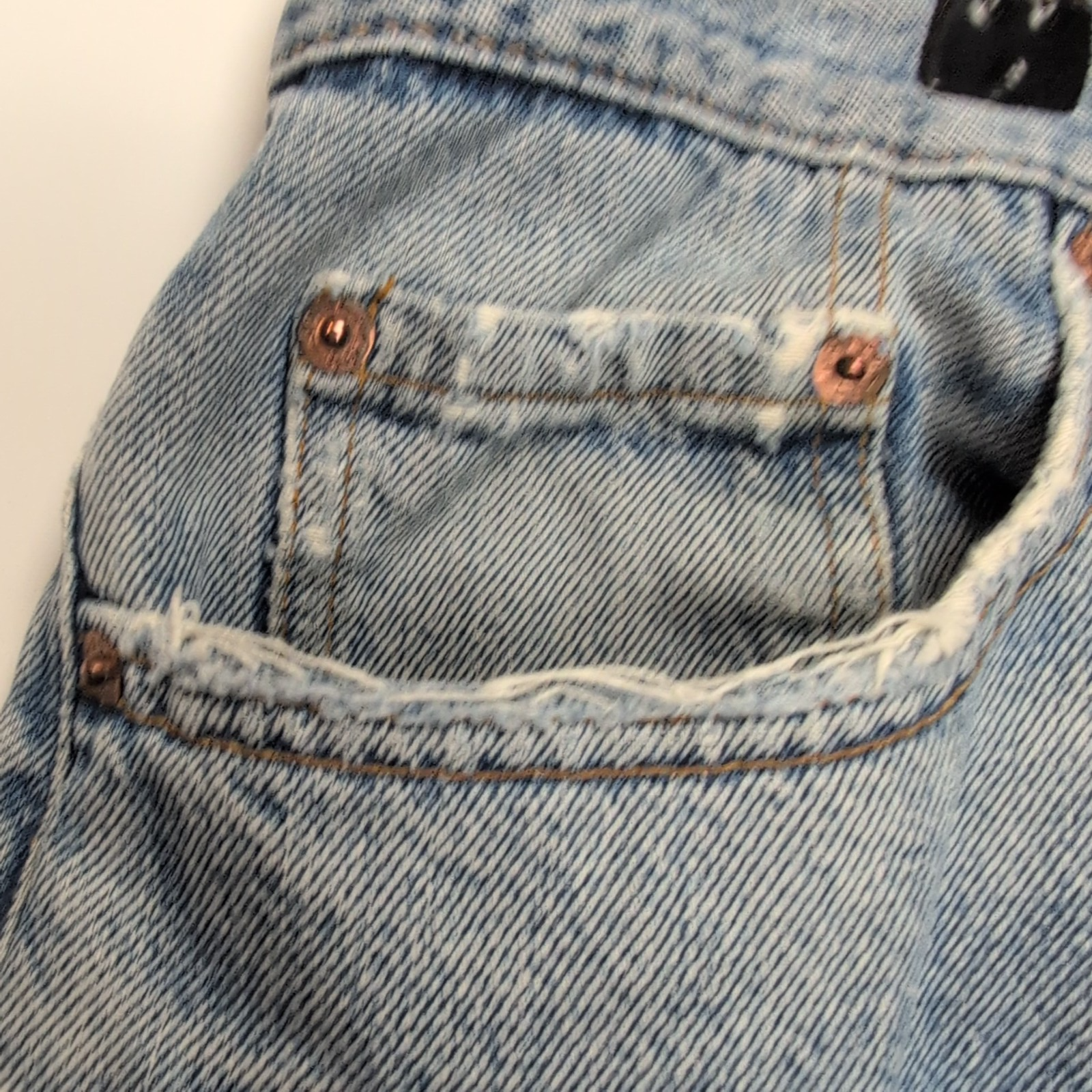 Levi’s 501 Jean Homme W33 L31 Bleu Clair Vintage Pantalon Bouton