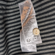 Chemise LEVI'S Relaxed Flanelle Épaisse Rayures Noir & Gris Manches Longues T.M