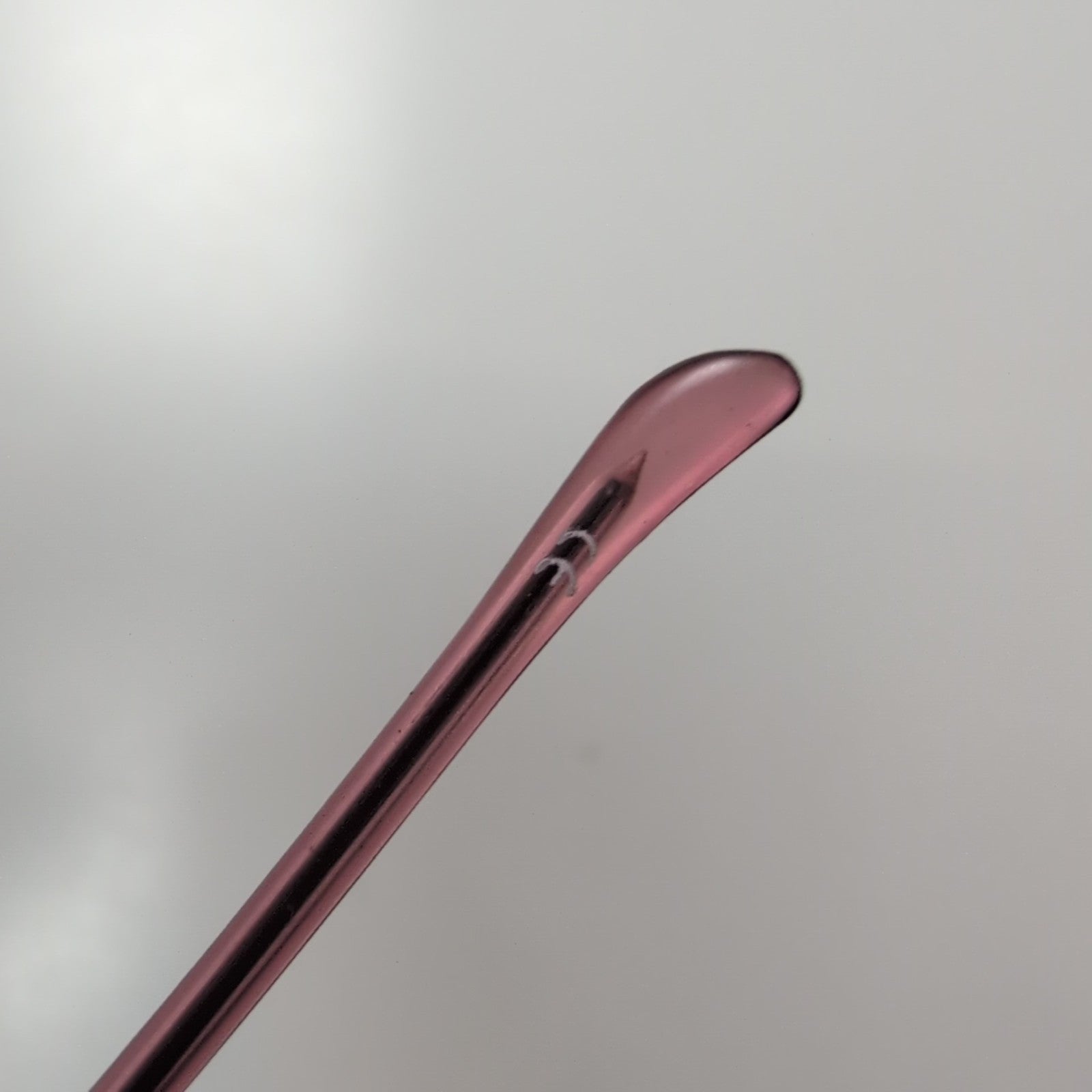 Lunettes de soleil Y2K Branche fine Sans Monture Ovale Bordeaux