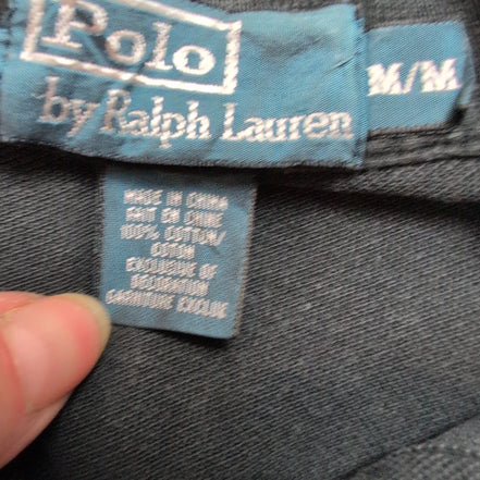 Polo Ralph Lauren Homme M Noir Logo Violet Polo Manches Courtes