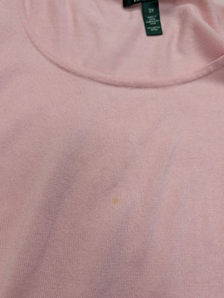 Débardeur femme Lauren Ralph Lauren 3X XXXL rose pâle coton liens côtés