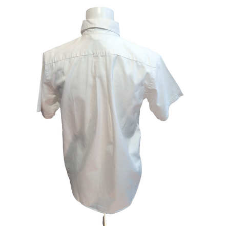 Chemise Femme Ralph Lauren Blanche Manches Courtes T18 XS/S Coton
