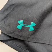Short Under Armour HeatGear Noir & Vert - Femme Taille M