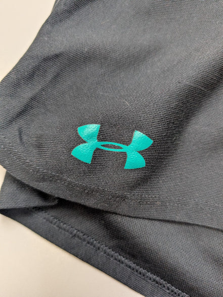 Short Under Armour HeatGear Noir & Vert - Femme Taille M