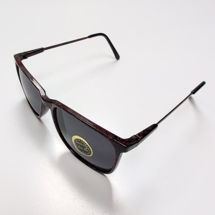 Lunettes de soleil Femmes Bar-On® Carrées Effet Bois Marron & Noir Branches Fine