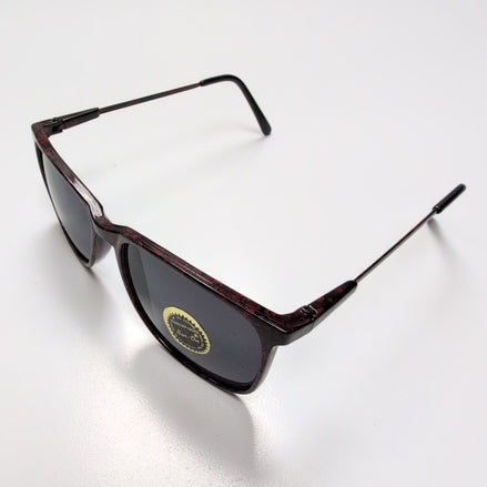 Lunettes de soleil Femmes Bar-On® Carrées Effet Bois Marron & Noir Branches Fine