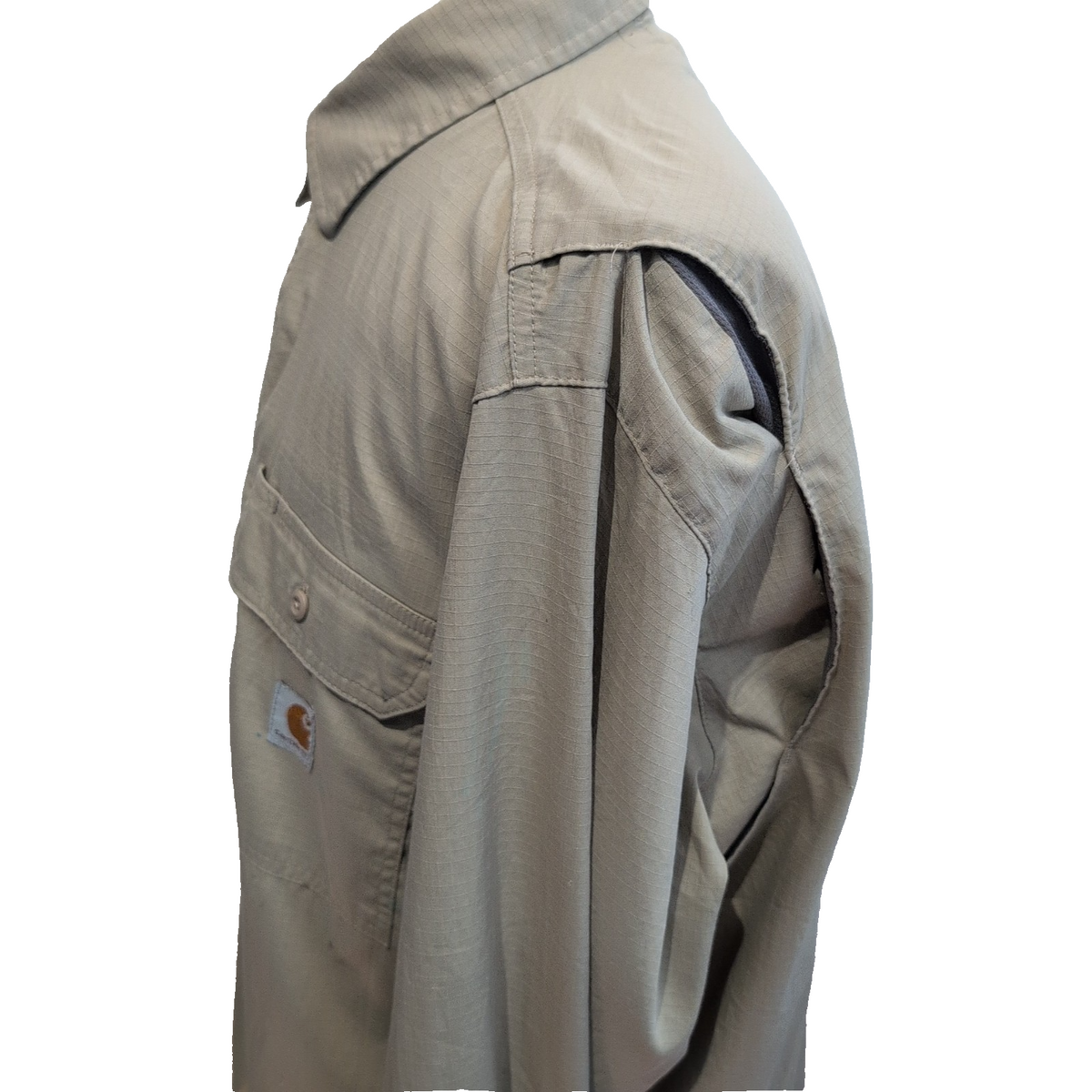 Chemise Carhartt XL Crème Ripstop Ventilée Workwear manches longues