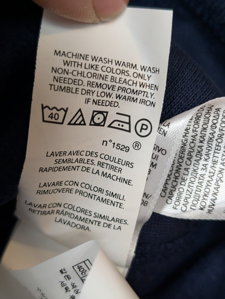 Polo Ralph Lauren Veste Hoodie Capuche Zippée Bleu Marine S Logo Jaune