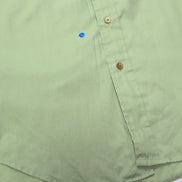 Chemise TOWNCRAFT Taille L Verte Col Pointe Permanent Press Vintage