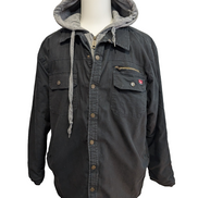 Blouson Wrangler Workwear XL 46/48 Veste Matelassée Chaude Capuche Noir