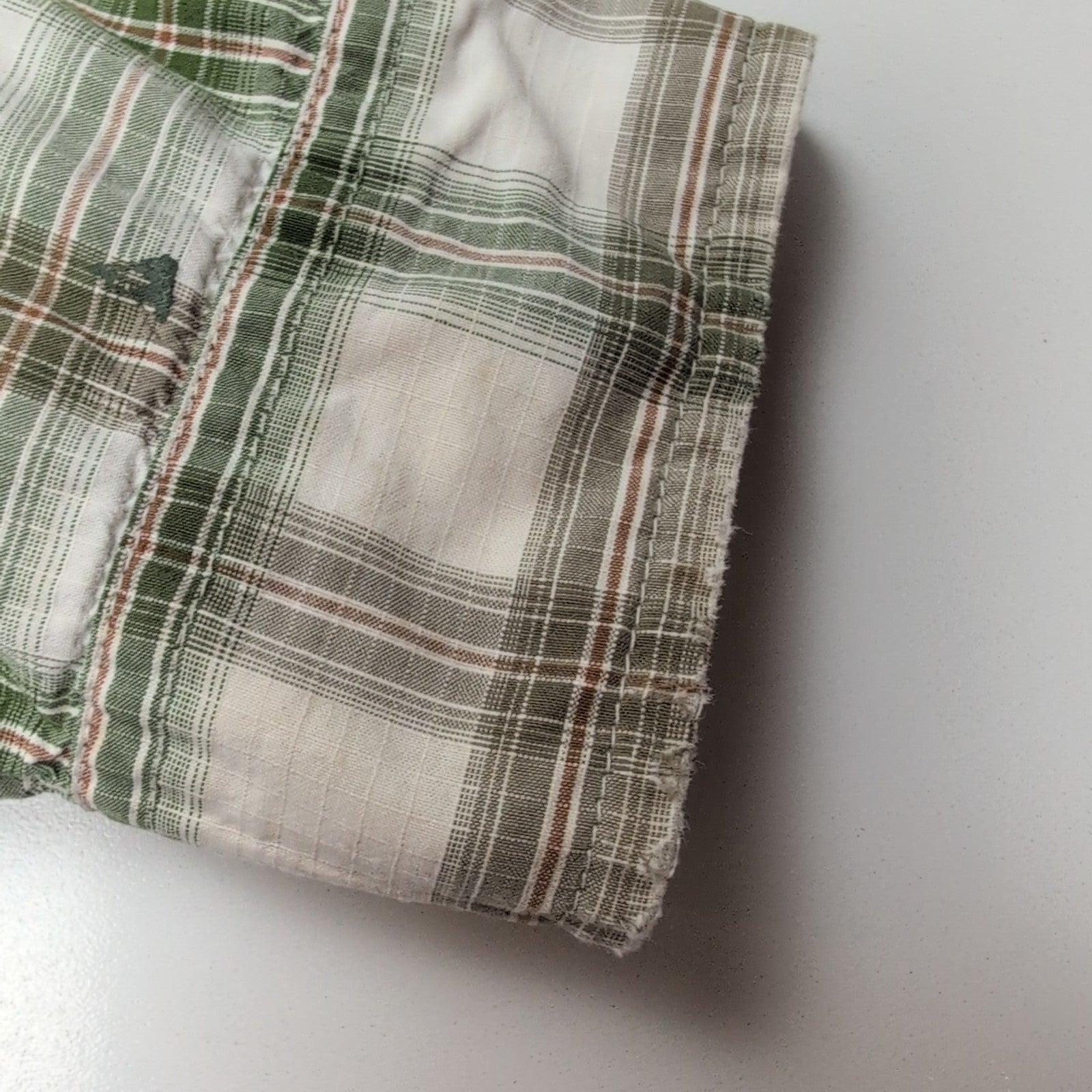 Chemise Patagonia S M Western Vert Carreaux Coton 2 Poches manches longues