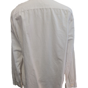 CHEMISE LEVI'S Lin Coton Blanche XXL TG Homme Unie Col Boutonné