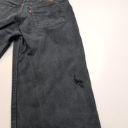 Levi’s 501 Jean Homme W33 L36 Noir Vintage Pantalon Bouton Coton