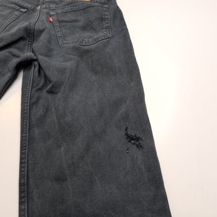 Levi’s 501 Jean Homme W33 L36 Noir Vintage Pantalon Bouton Coton