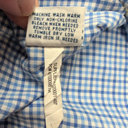 Chemise Ralph Lauren Taille L Bleue à Carreaux 100% Coton Logo Bleu Marine