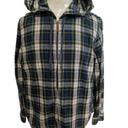 L.L. Bean Flanelle Capuche Zippée Surchemise Veste Bûcheron XL |322S