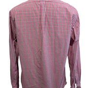 Chemise Ralph Lauren à Petits Carreaux Rose et Blanc Manches Longues Taille M