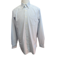 Chemise L.L. Bean Bleu à Rayures Wrinkle Resistant 1 Poche - Taille L