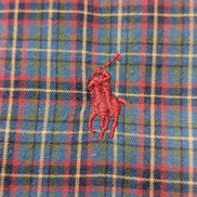 Ralph Lauren Chemise Homme XL Bleu Rouge Tartan Manches Longues Classic Fit