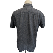 Chemise Patagonia L Bleu Marine Motifs Chanvre Coton Bio Manches Courtes